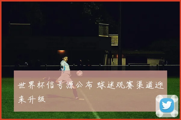 世界杯信号源公布 球迷观赛渠道迎来升级